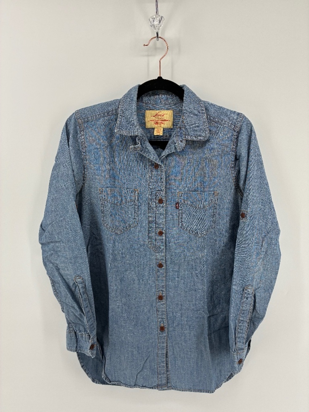 Levi's Women's Blue Button Down Shirt